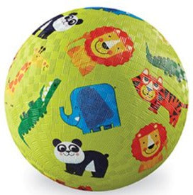 Crocodile Creek Playground Ball 5 Inch, Jungle - Treasure Island Toys