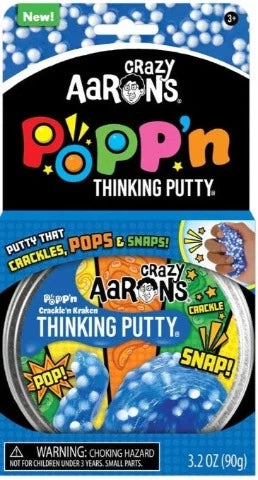 Aaron's Thinking Putty World Poppin' - Crackle N' Kraken - Treasure Island Toys