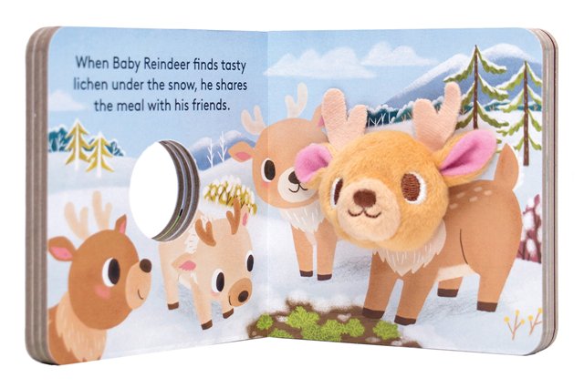 Finger Puppet Book Baby Reindeer - Treasure Island Toys