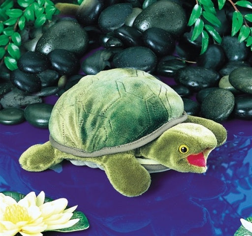 Folkmanis Puppet - Turtle Baby - Treasure Island Toys