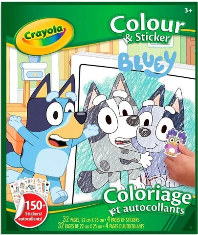 Crayola Colour & Sticker Bluey - Treasure Island Toys