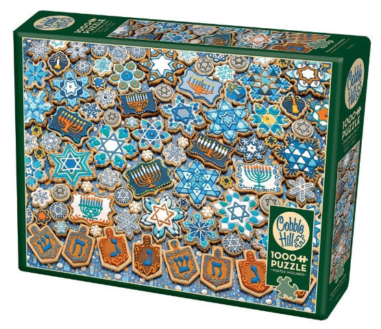 Cobble Hill Puzzle Hanukkah Cookies, 1000 Piece - Treasure Island Toys