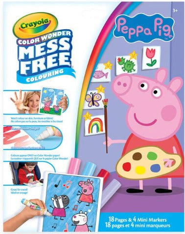 Crayola Colour Wonder Peppa Pig Colour Pages - Treasure Island Toys