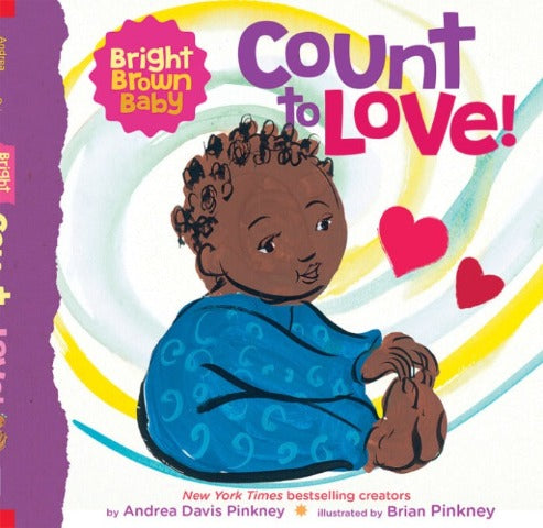 A Bright Brown Baby Board Book - Count to LOVE! - Treasure Island Toys