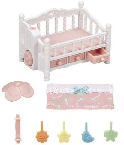 Calico Critters Furniture - Crib with Mobile - Treasure Island Toys