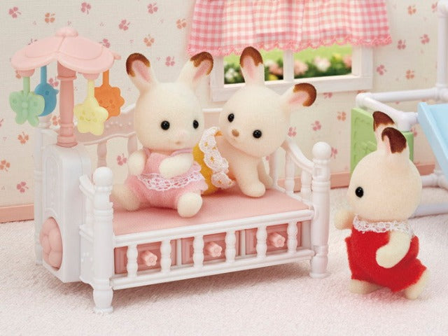 Calico Critters Furniture - Crib with Mobile - Treasure Island Toys