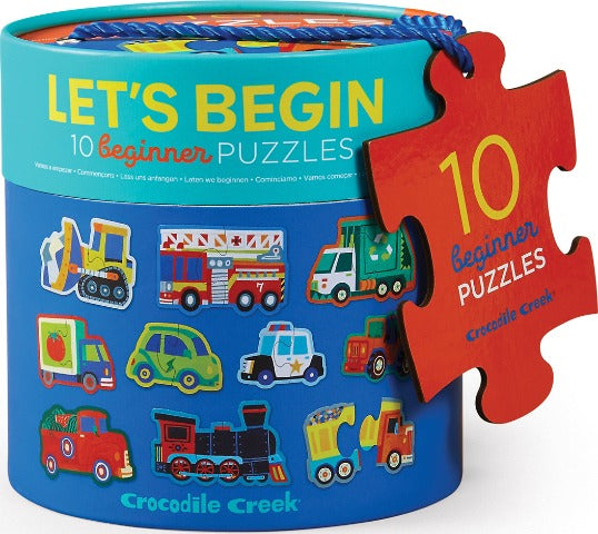 Crocodile Creek Puzzle Let's Begin Vehicles - Treasure Island Toys