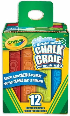 Crayola Sidewalk Chalk, 12 Piece - Treasure Island Toys