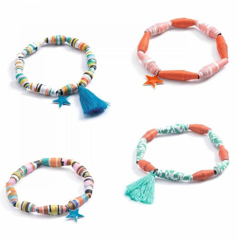 Djeco Art Kit - DIY Paper Beads Pop and Colourful - Treasure Island Toys