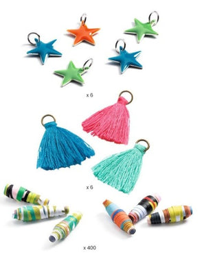 Djeco Art Kit - DIY Paper Beads Pop and Colourful - Treasure Island Toys