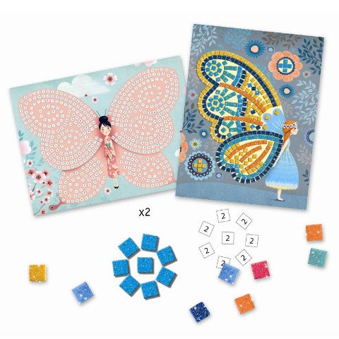 Djeco Art Kit - Mosaic Butterflies - Treasure Island Toys