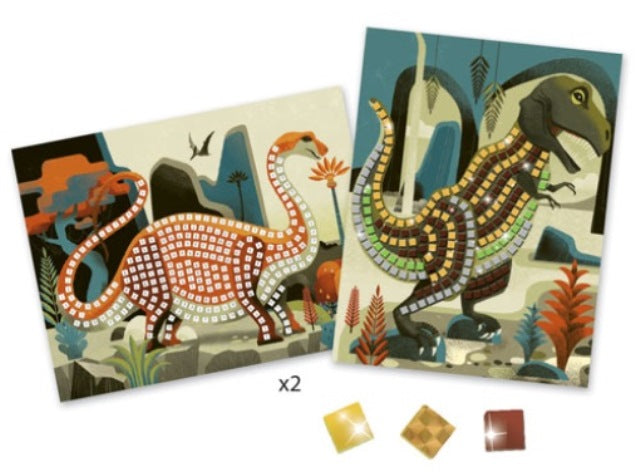 Djeco Art Kit - Mosaics Dinosaurs - Treasure Island Toys