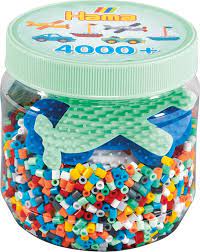 Hama Midi Bead 4000 Beads with Pegboard Green - Treasure Island Toys