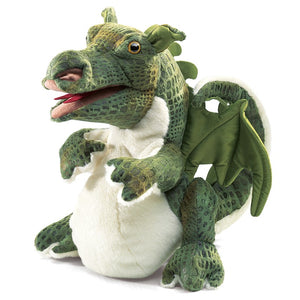 Folkmanis Puppet - Baby Dragon - Treasure Island Toys