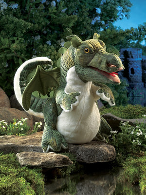 Folkmanis Puppet - Baby Dragon - Treasure Island Toys