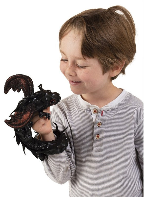 Folkmanis black dragon sales puppet