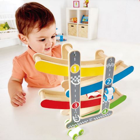 Hape Toddler Fast Flip Race Track - Treasure Island Toys