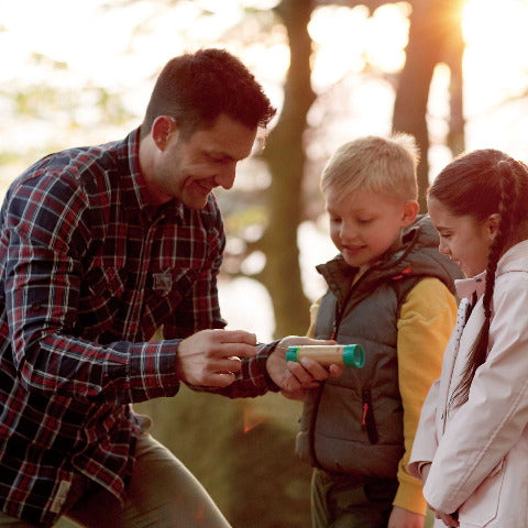 Hape Nature Fun Hand Powered Flashlight - Treasure Island Toys