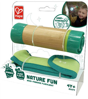Hape Nature Fun Hand Powered Flashlight - Treasure Island Toys