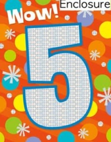 Greeting Card Enclosure - Age 5 - Treasure Island Toys