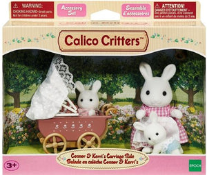 Calico Critters Ready-to-Play - Connor and Kerri's Carriage Ride - Treasure Island Toys