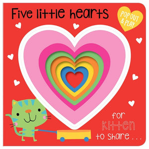 Five Little Hearts Pop Out & Play - Treasure Island Toys