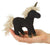 Folkmanis Finger Puppet - Black Unicorn - Treasure Island Toys