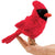 Folkmanis Finger Puppet - Cardinal - Treasure Island Toys
