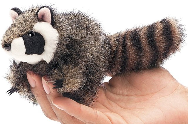 Folkmanis Finger Puppet - Raccoon - Treasure Island Toys