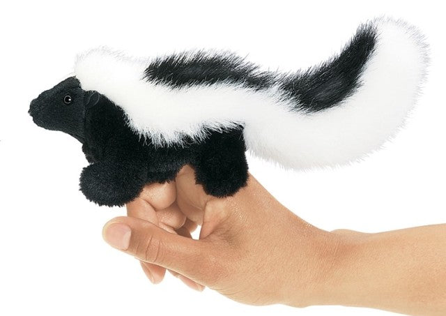 Folkmanis Finger Puppet - Skunk - Treasure Island Toys