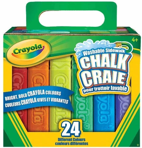 Crayola Sidewalk Chalk, 24 Piece - Treasure Island Toys