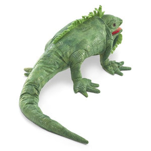 Folkmanis Puppet - Iguana - Treasure Island Toys