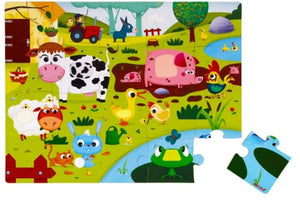 Janod Tactile Puzzle - Farm Animals - Treasure Island Toys