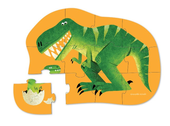 Crocodile Creek Mini Shaped Puzzle Just Hatched, 12 Piece - Treasure Island Toys