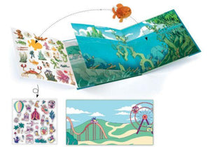 Djeco Art Kit - Sticker Story Adventures of the Sea - Treasure Island Toys