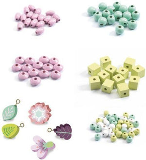 Djeco Art Kit Beads - Leaves and Flowers - Treasure Island Toys
