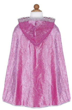 Great Pretenders Cape - Diamond Sparkle Hot Pink, Size 3-4 - Treasure Island Toys