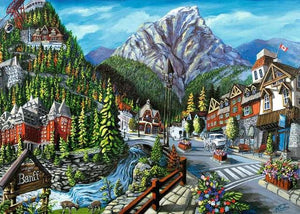 Ravensburger Puzzle Canadian Collection 1000 Piece, Welcome to Banff - Treasure Island Toys