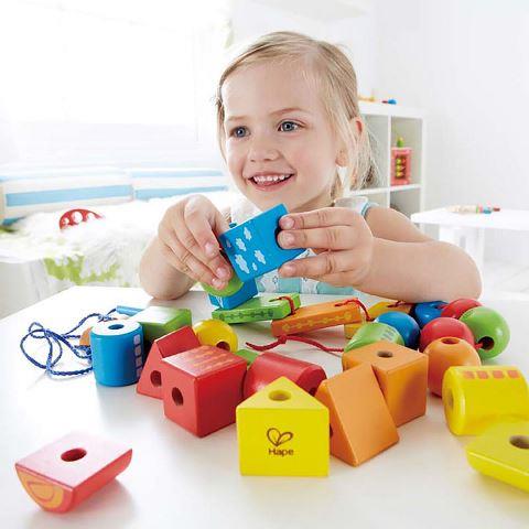 Hape Toddler String-Along Shapes - Treasure Island Toys