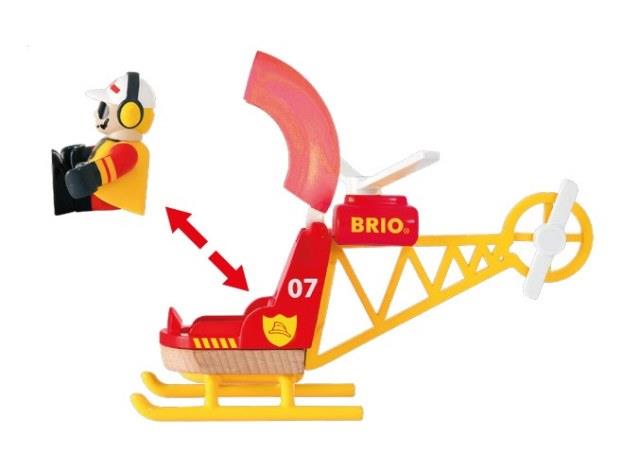 Brio Trains - Firefighter Rescue Helicopter - Treasure Island Toys