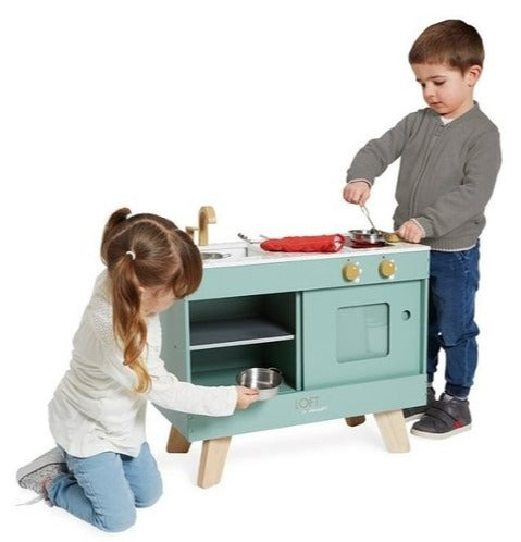 Janod Pretend  Loft Kitchen - Treasure Island Toys