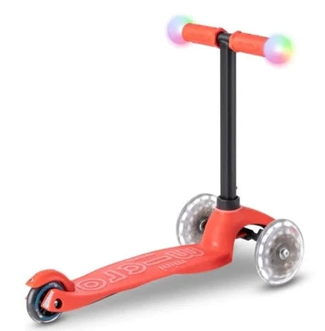 Micro Kickboard Mini2Grow Deluxe Magic LED - Red - Treasure Island Toys