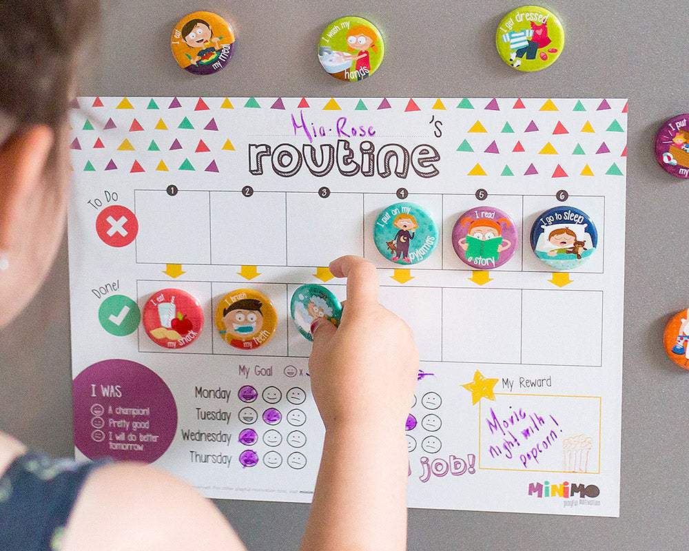 Minimo My Daily Routine Motivational Kit - Treasure Island Toys