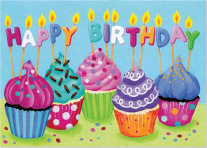 Greeting Card Birthday - Happy Birthday Cupcakes - Treasure Island Toys