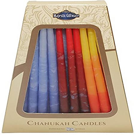 Chanukah Premium Candles, Multicolour - Treasure Island Toys