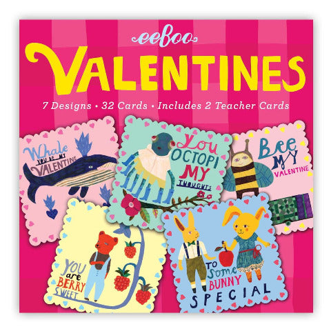 Eeboo Valentines - My Punny Valentines - Treasure Island Toys