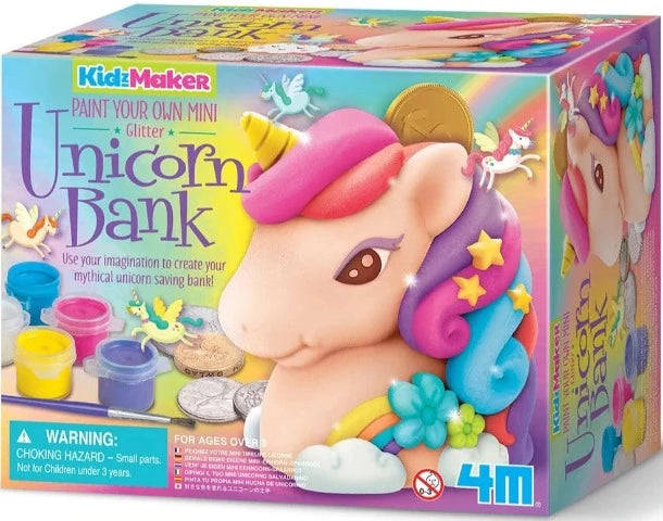 4M Art Glitter Unicorn Bank - Treasure Island Toys Toronto Ontario Canada