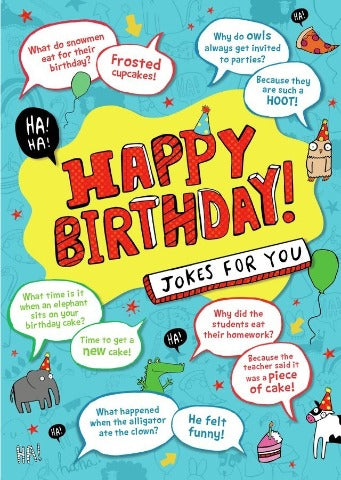 Greeting Card Birthday - Jokes - Treasure Island Toys