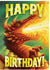 Greeting Card Birthday - Ferocious Dragon - Treasure Island Toys