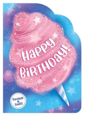 Greeting Card Birthday - Cotton Candy Scratch and Sniff - Treasure Island Toys